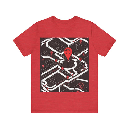 boostlete-am-crew-icon-map-matte-isometric-0094 — Unisex Jersey Short Sleeve (B+C 3001)