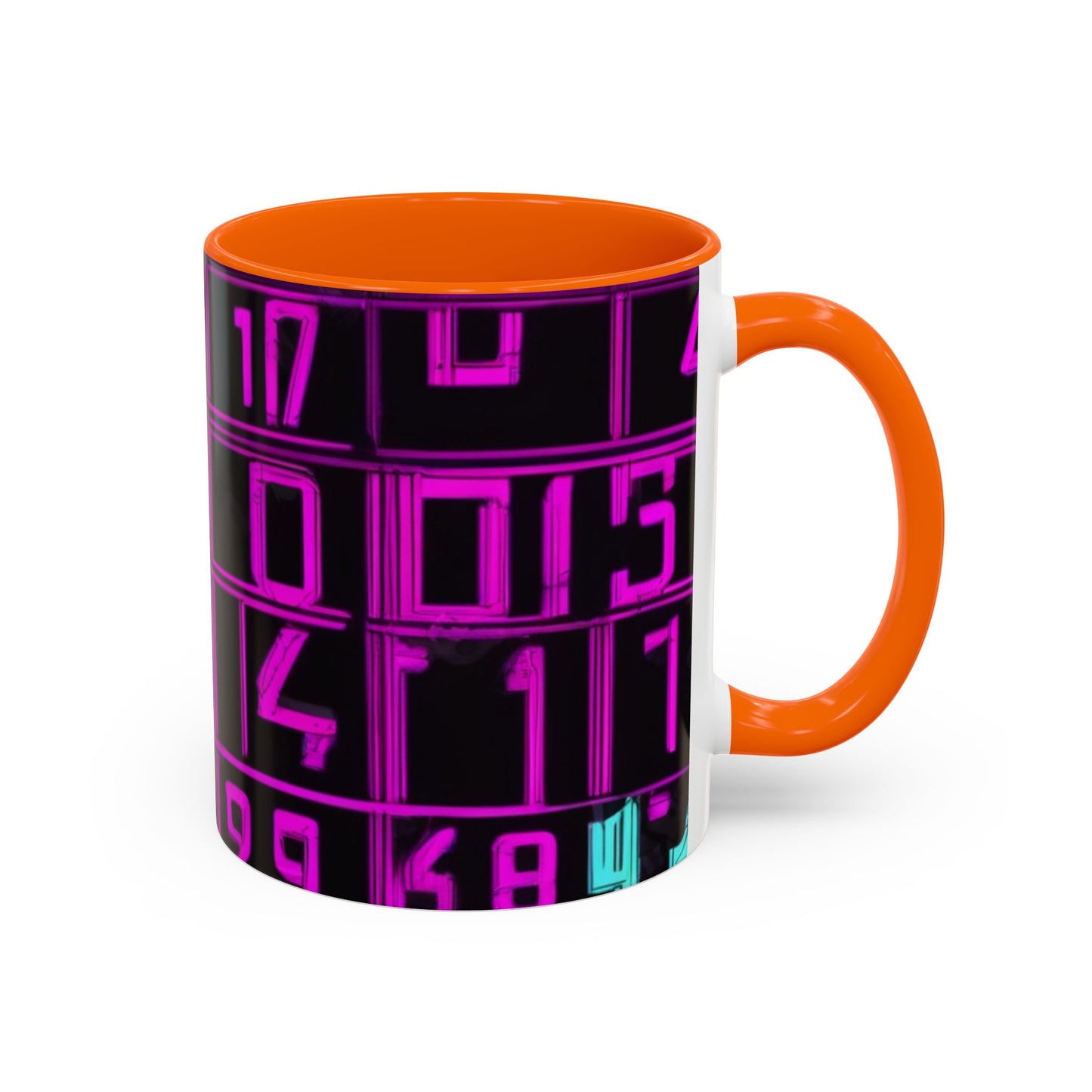 boostlete-iron-intent-pattern-plate-number-retro-0227 — Accent Mug 11oz/15oz