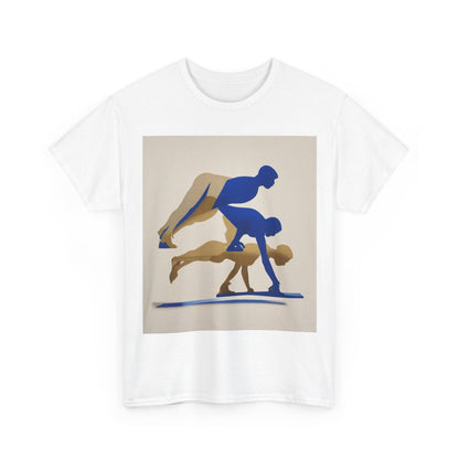 boostlete-mile-by-mile-scene-push-up-duotone-paper-0040 — Unisex Heavy Cotton Tee (Gildan 5000)