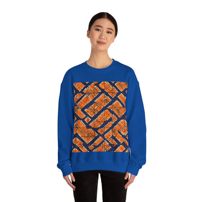 boostlete-boost-mode-pattern-plate-number-monoline-0571 — Unisex Heavy Blend Crewneck (G18000)