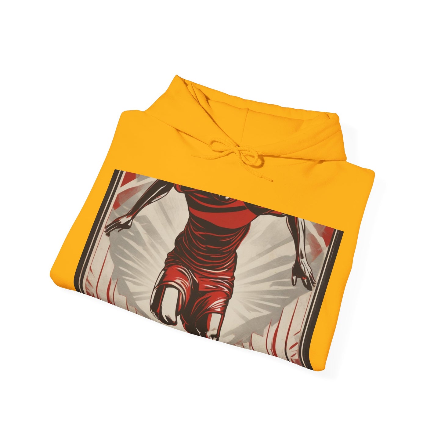 boostlete-am-crew-scene-sprinter-outline-athletic-0228 — Unisex Heavy Blend Hooded Sweatshirt (Gildan)