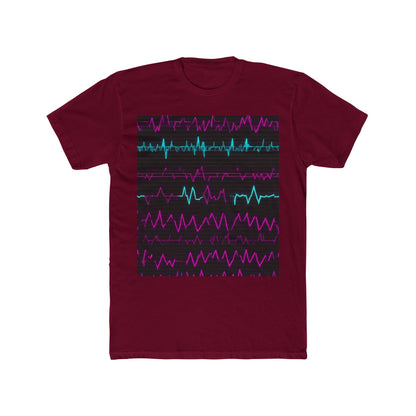 boostlete-boost-mode-pattern-ekg-modern-0111 — Unisex Cotton Crew Tee (NL 3600)