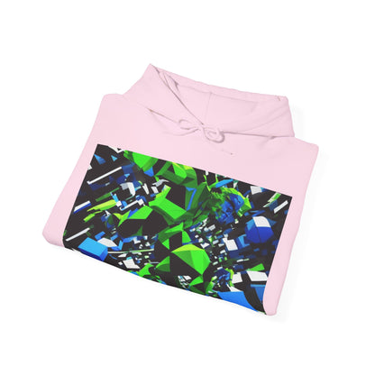 boostlete-pr-season-scene-sprinter-3d-geometric-0896 — Unisex Heavy Blend Hoodie (G18500)