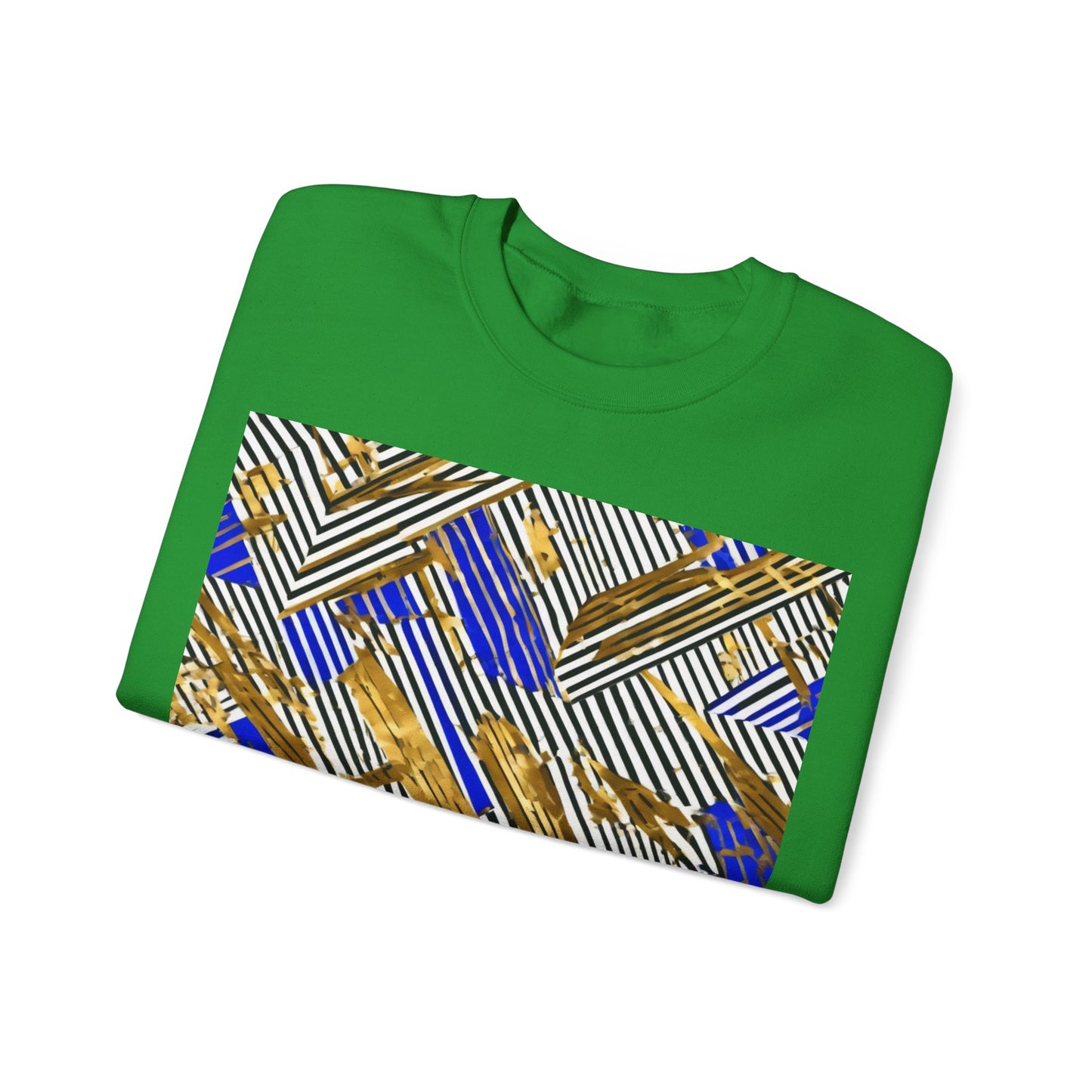 boostlete-boost-mode-pattern-diagonal-monoline-0015 — Unisex Heavy Blend Crewneck Sweatshirt (Gildan)