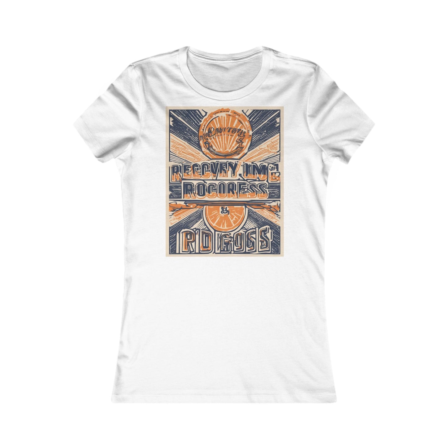 boostlete-boost-mode-type-recovery-progress-outline-over-solid-badge-0161 — Women's Favorite Tee (B+C 6004)
