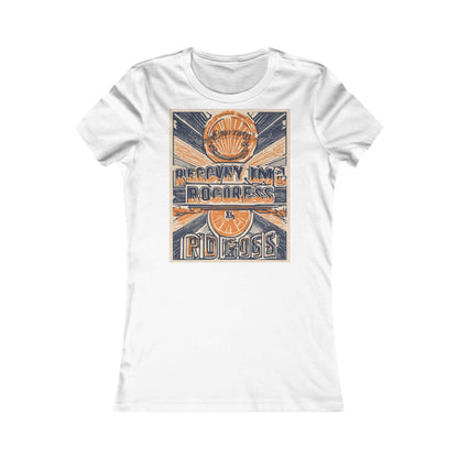 boostlete-boost-mode-type-recovery-progress-outline-over-solid-badge-0161 — Women's Favorite Tee (B+C 6004)