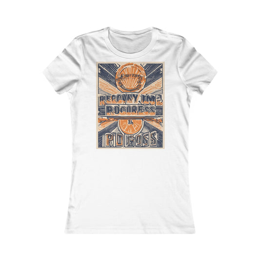 boostlete-boost-mode-type-recovery-progress-outline-over-solid-badge-0161 — Women's Favorite Tee (B+C 6004)