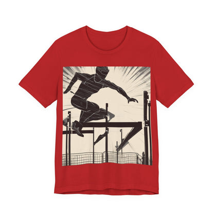 boostlete-iron-intent-scene-hurdler-speed-blueprint-0152 — Unisex Jersey Short Sleeve (B+C 3001)