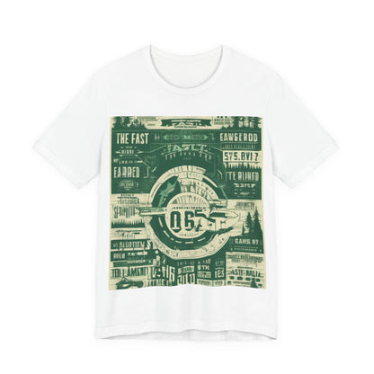 boostlete-mile-by-mile-type-fast-is-earned-big-blueprint-0041 — Unisex Jersey Short Sleeve (B+C 3001)