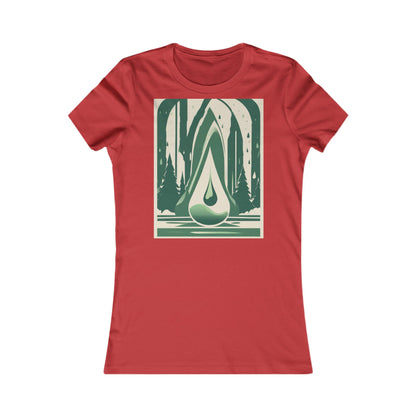 boostlete-quiet-power-icon-water-glitch-retro-0186 — Women's Favorite Tee (B+C 6004)