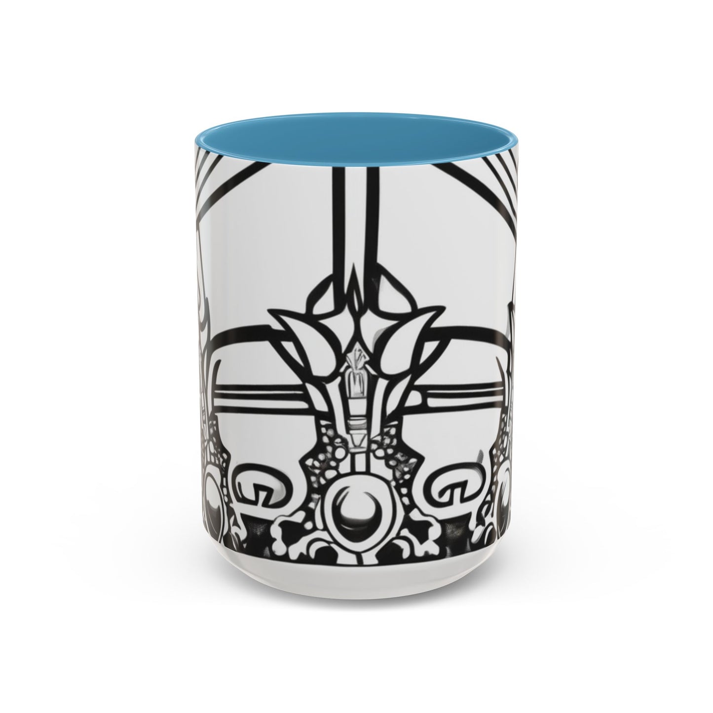 boostlete-quiet-power-icon-crown-outline-badge-0130 — Accent Mug 11oz/15oz