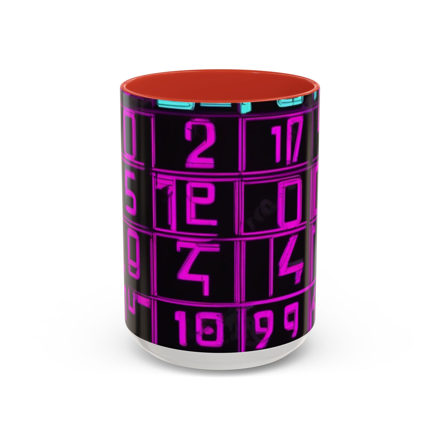 boostlete-iron-intent-pattern-plate-number-retro-0227 — Accent Mug 11oz/15oz