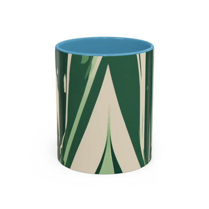 boostlete-quiet-power-icon-water-glitch-retro-0186 — Accent Mug 11/15oz