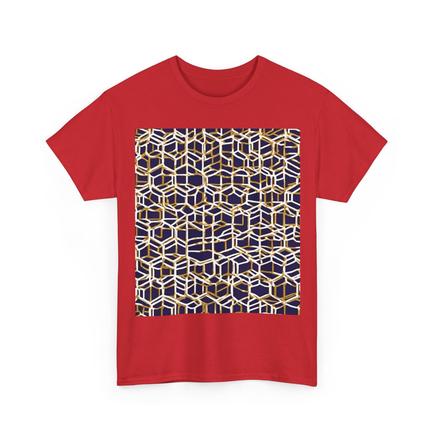 boostlete-am-crew-pattern-hex-industrial-0131 — Unisex Heavy Cotton Tee (Gildan 5000)