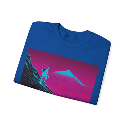 boostlete-boost-mode-scene-trail-neon-blueprint-0832 — Unisex Heavy Blend Crewneck (G18000)