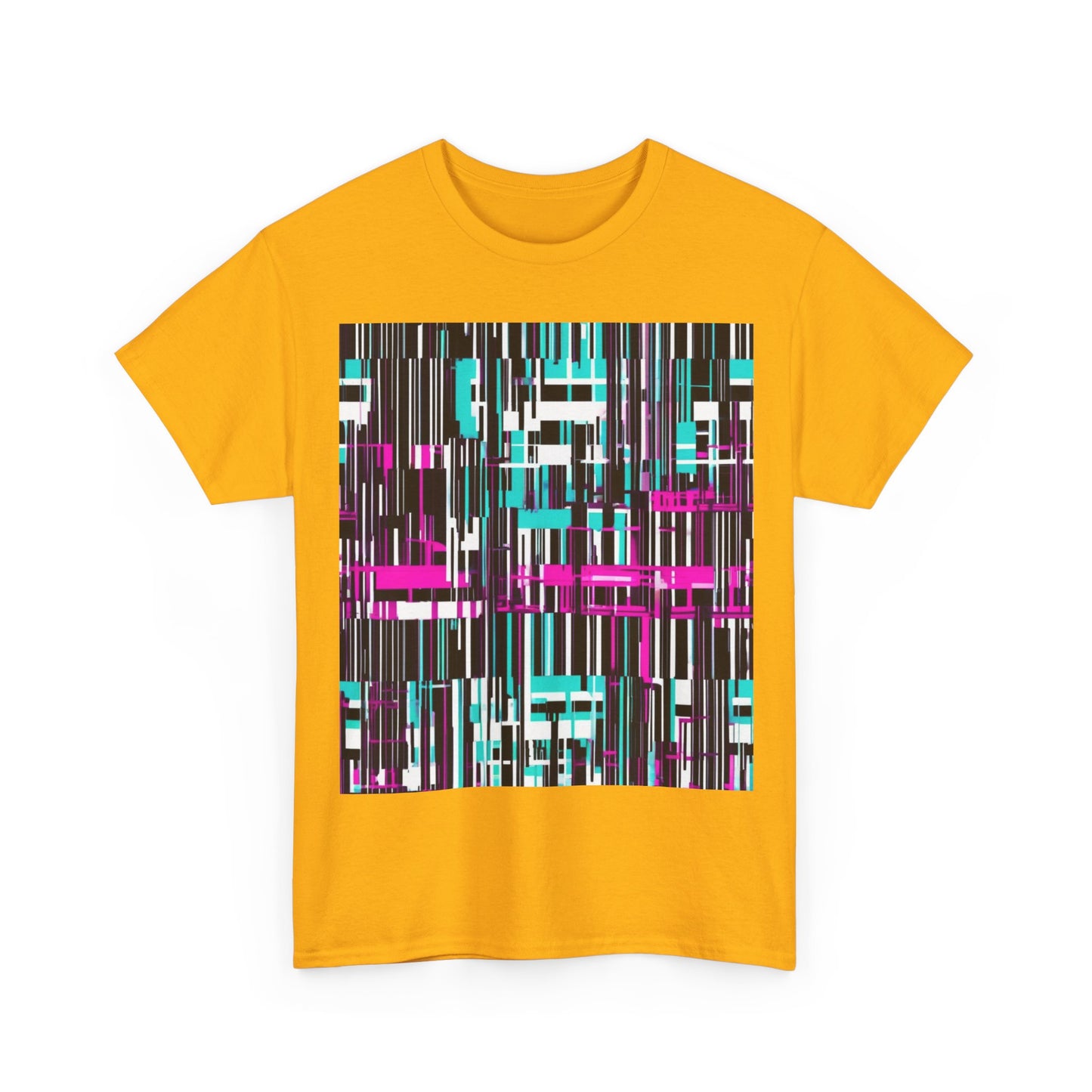 boostlete-am-crew-pattern-barcode-bold-0023 — Unisex Heavy Cotton Tee (Gildan 5000)