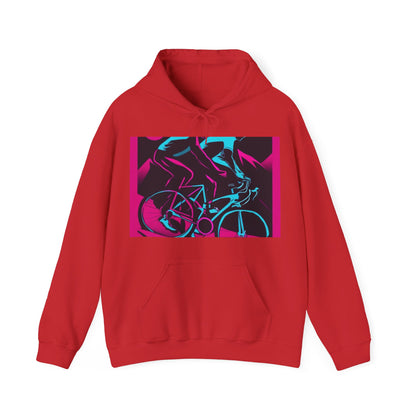 boostlete-rise-grind-scene-cyclist-outline-vector-0868 — Unisex Heavy Blend Hoodie (G18500)