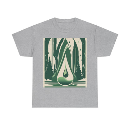 boostlete-quiet-power-icon-water-glitch-retro-0186 — Unisex Heavy Cotton Tee (Gildan 5000)