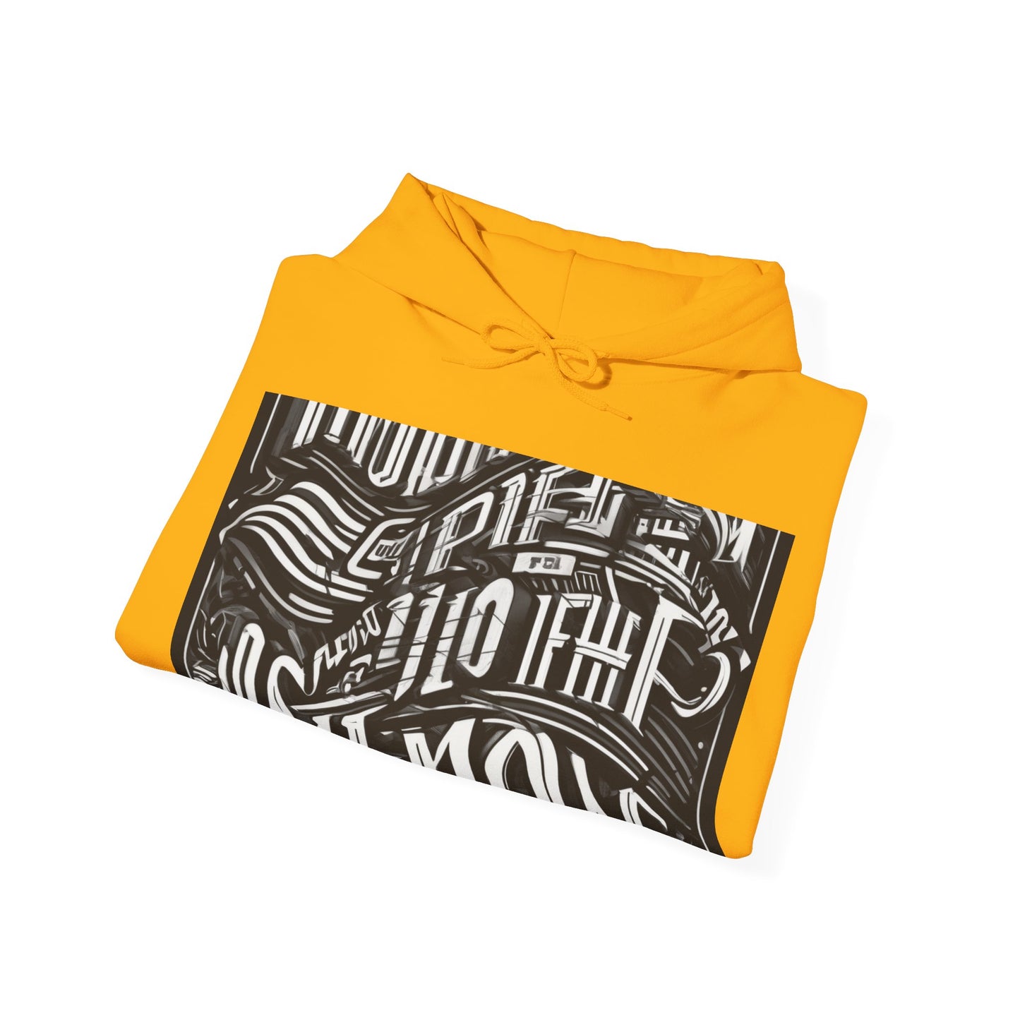 boostlete-mile-by-mile-type-one-more-split-line-art-0001 — Unisex Heavy Blend Hooded Sweatshirt (Gildan)