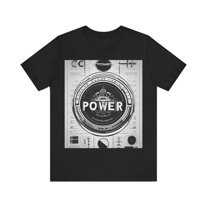 boostlete-boost-mode-type-power-in-quiet-badge-blueprint-0245 — Unisex Jersey Short Sleeve (B+C 3001)