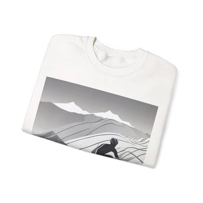 boostlete-recovery-progress-scene-cyclist-motion-vector-0808 — Unisex Heavy Blend Crewneck (G18000)