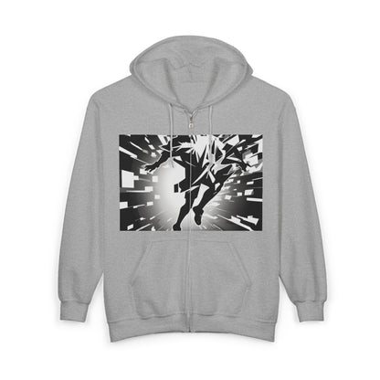 boostlete-am-crew-scene-sprinter-high-modern-0312 — Unisex Heavy Blend Full-Zip Hooded Sweatshirt