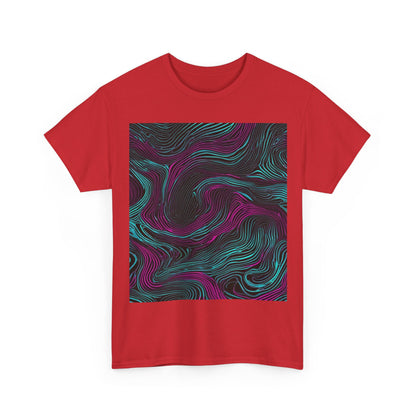 boostlete-am-crew-pattern-topographic-monoline-0075 — Unisex Heavy Cotton Tee (Gildan 5000)