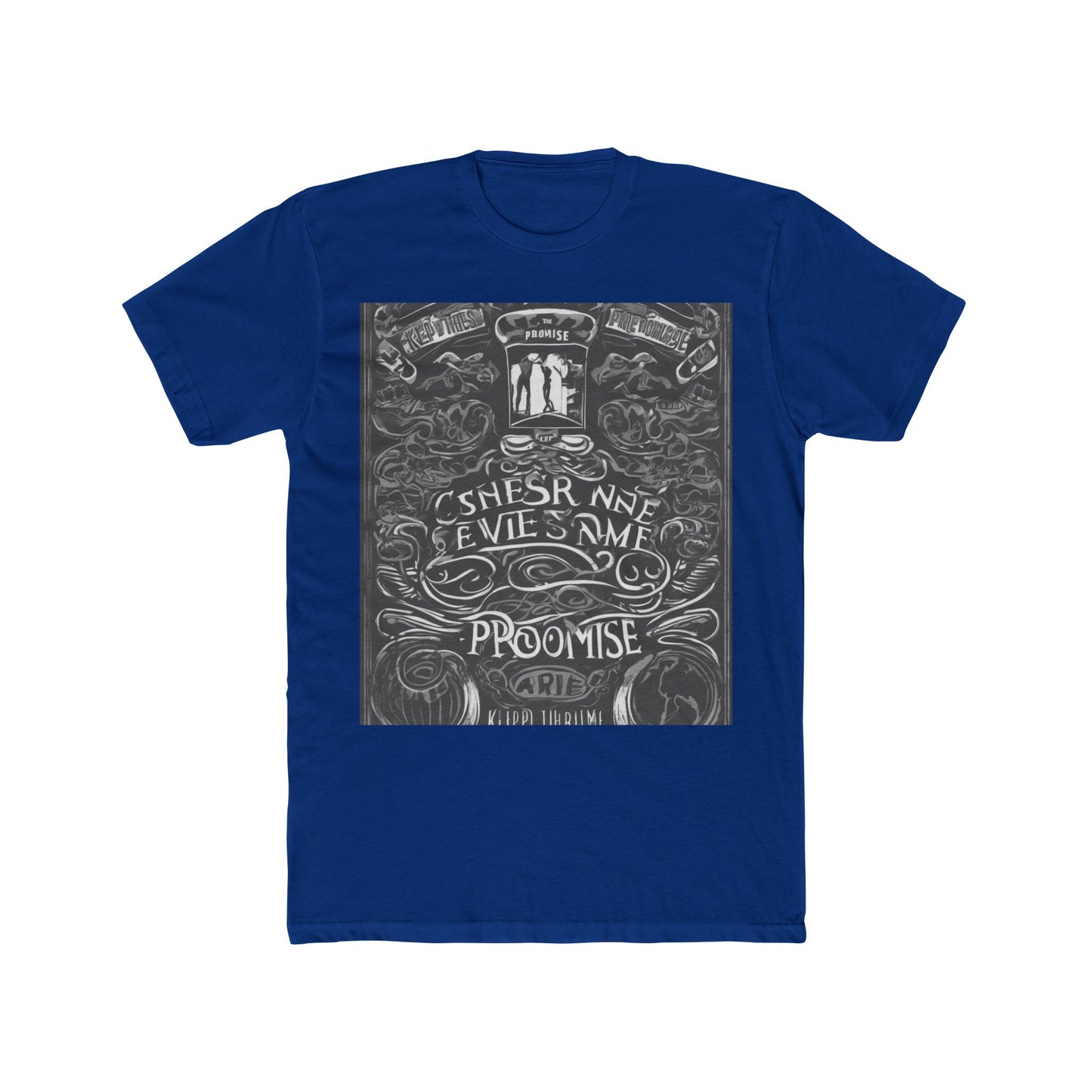 boostlete-boost-mode-type-keep-the-promise-big-monoline-0049 — Unisex Cotton Crew Tee (NL 3600)