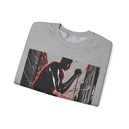 boostlete-am-crew-scene-runner-high-retro-0268 — Unisex Heavy Blend Crewneck Sweatshirt (Gildan)