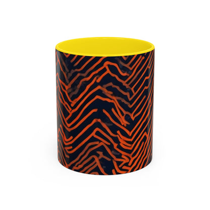 boostlete-field-day-pattern-ekg-modern-0087 — Accent Mug 11oz/15oz