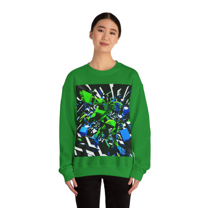 boostlete-pr-season-scene-sprinter-3d-geometric-0896 — Unisex Heavy Blend Crewneck (G18000)