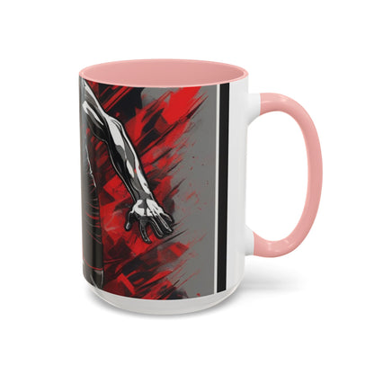 boostlete-field-day-scene-sprinter-glitch-badge-0284 — Accent Mug 11oz/15oz
