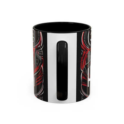 boostlete-boost-mode-type-win-the-day-outline-over-solid-monoline-0477 — Accent Mug 11/15oz
