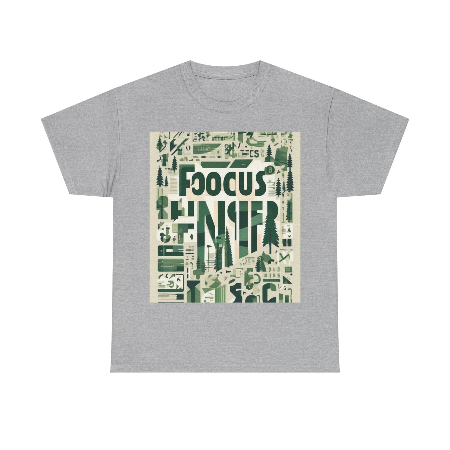 boostlete-boost-mode-type-focus-finish-banner-modern-0113 — Unisex Heavy Cotton Tee (Gildan 5000)
