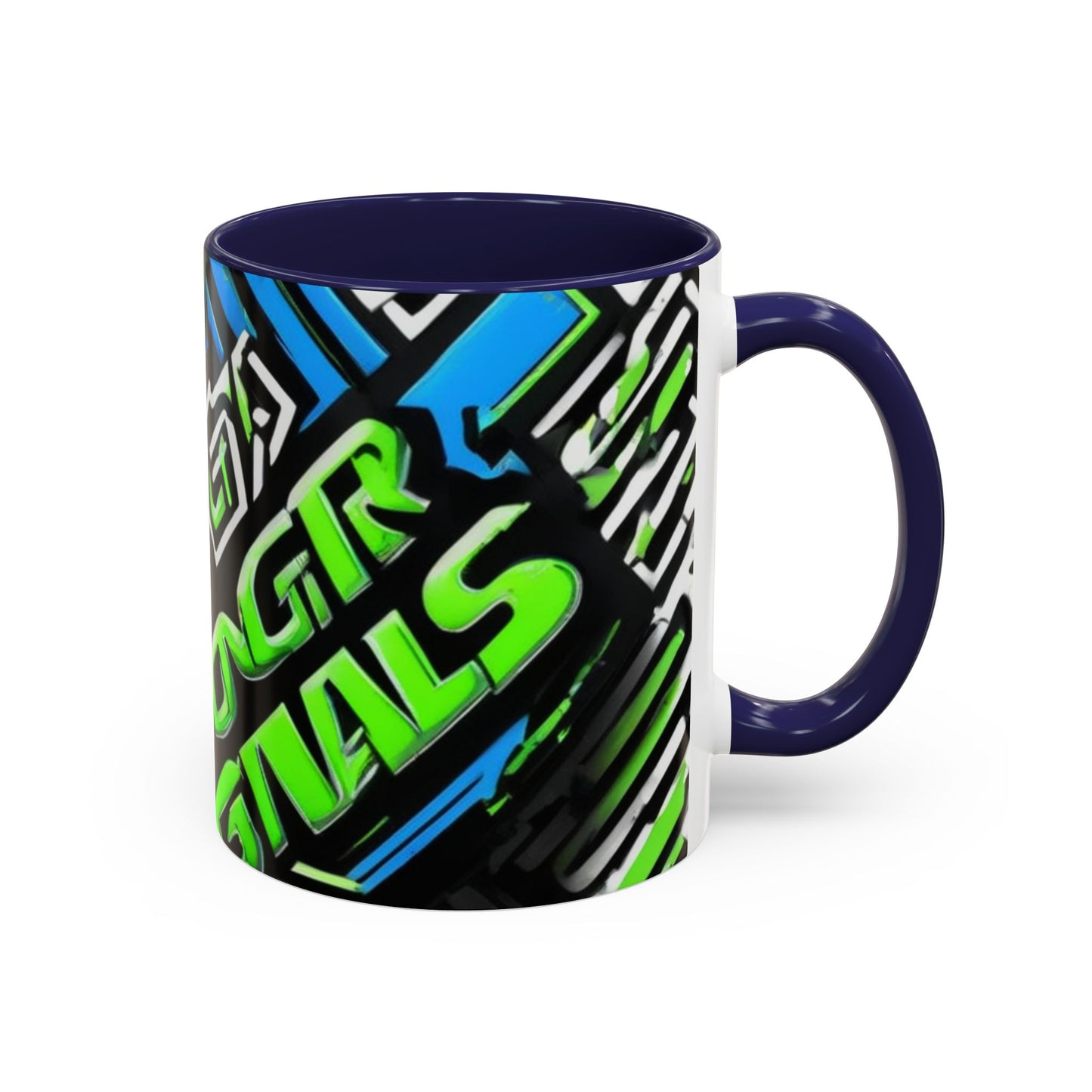 boostlete-am-crew-type-stronger-signals-diagonal-badge-1077 — Accent Mug 11/15oz