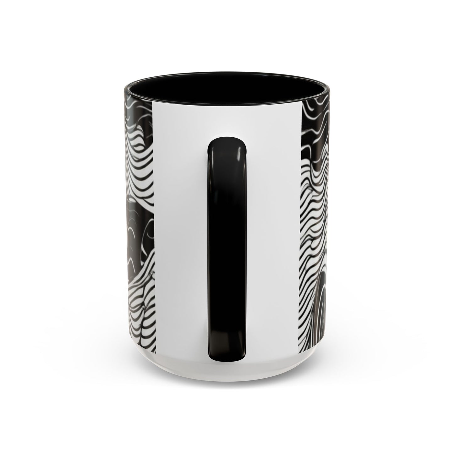 boostlete-field-day-pattern-topographic-line-art-0239 — Accent Mug 11oz/15oz