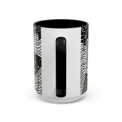 boostlete-field-day-pattern-topographic-line-art-0239 — Accent Mug 11oz/15oz