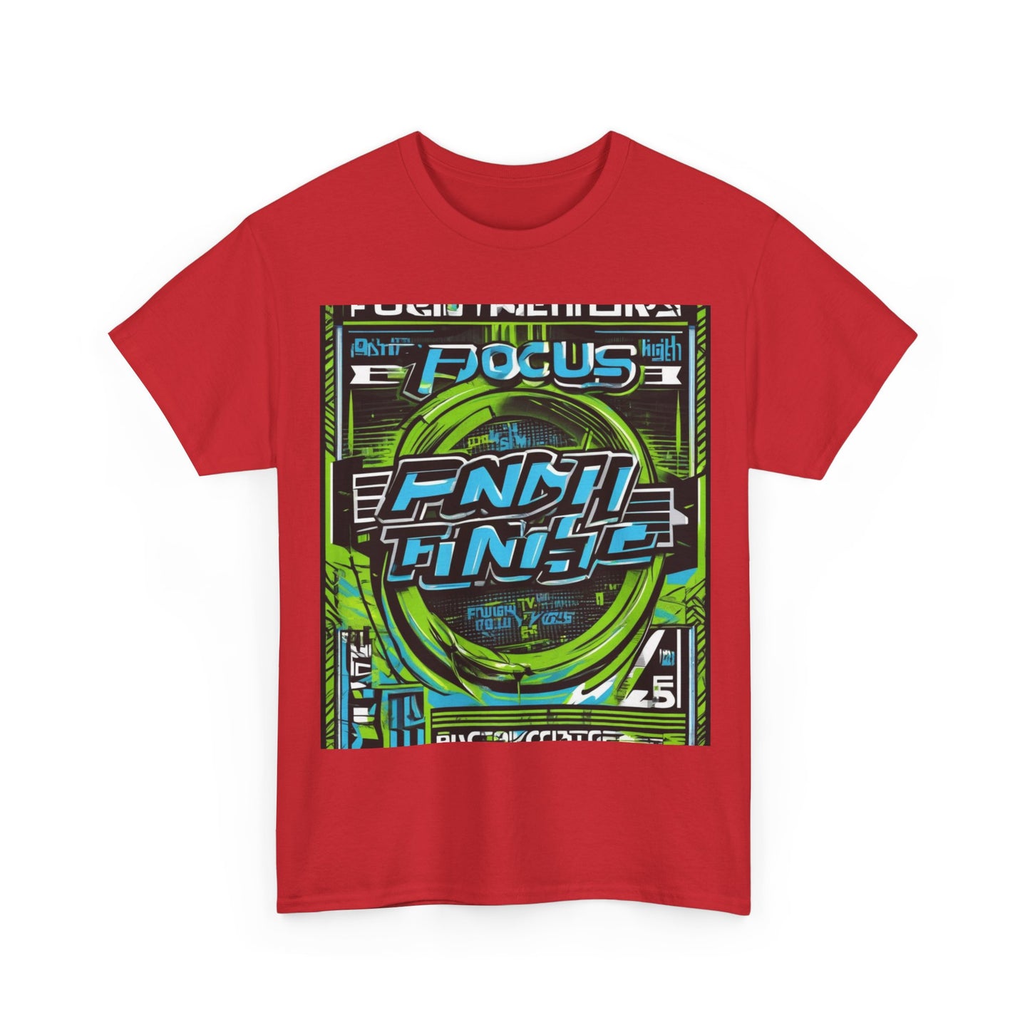 boostlete-iron-intent-type-focus-finish-big-retro-0177 — Unisex Heavy Cotton Tee (Gildan 5000)