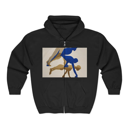 boostlete-mile-by-mile-scene-push-up-duotone-paper-0040 — Unisex Heavy Blend Full-Zip Hooded Sweatshirt