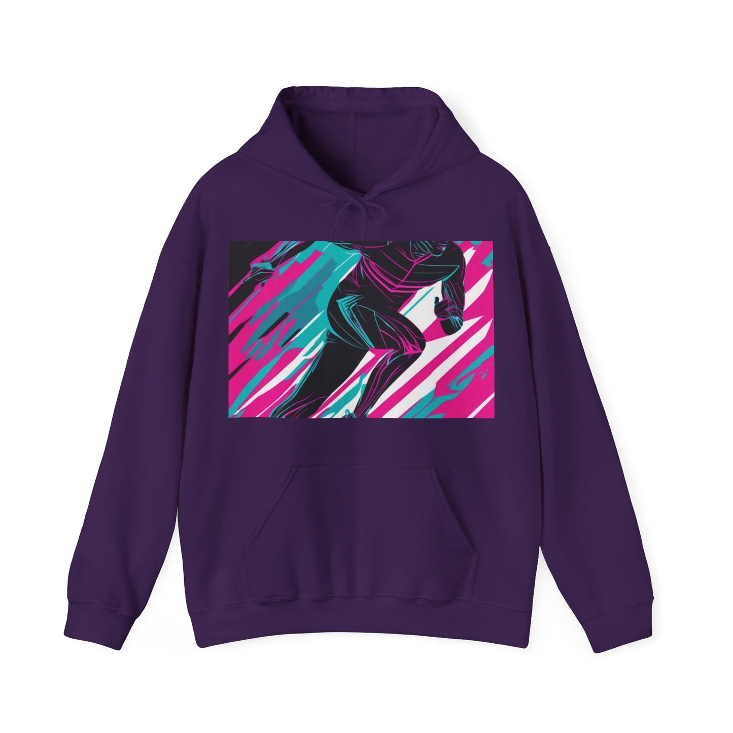 boostlete-mile-by-mile-scene-sprinter-motion-modern-0828 — Unisex Heavy Blend Hoodie (G18500)