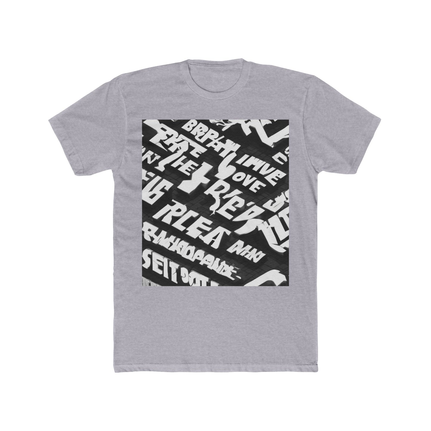 boostlete-pr-season-type-breathe-move-repeat-split-isometric-0017 — Unisex Cotton Crew Tee (NL 3600)