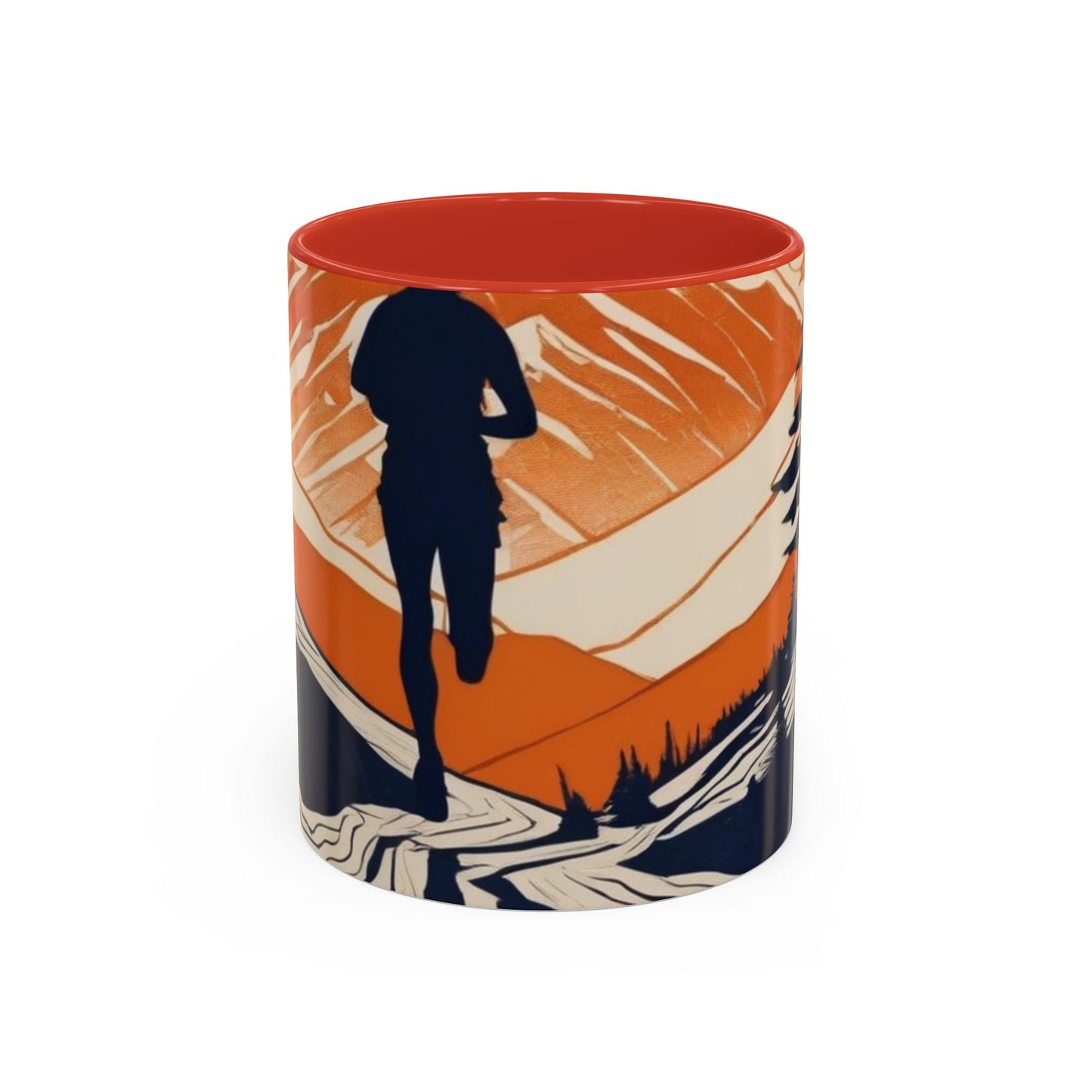boostlete-iron-intent-scene-trail-glitch-badge-0100 — Accent Mug 11oz/15oz