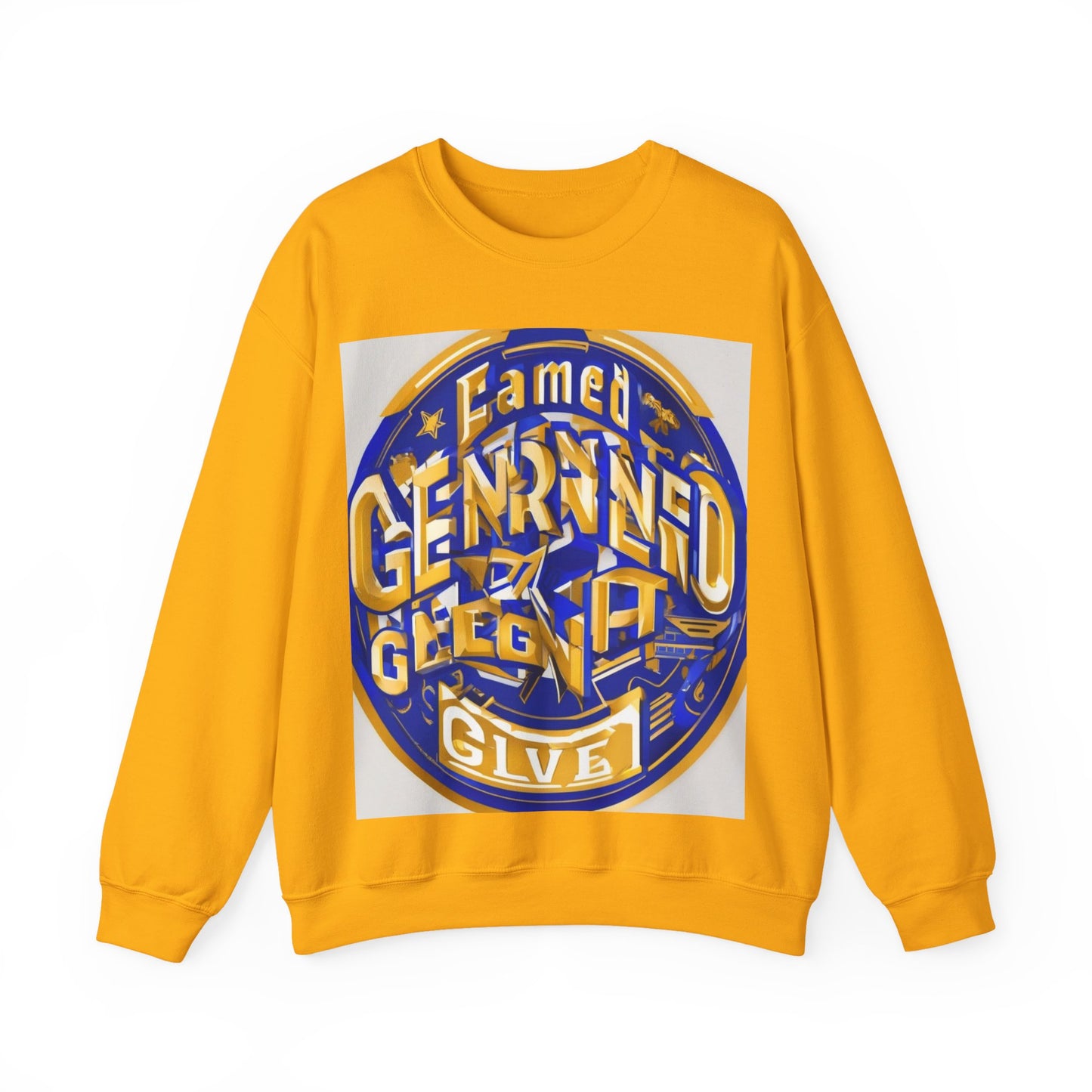 boostlete-pr-season-type-earned-not-given-badge-isometric-0105 — Unisex Heavy Blend Crewneck Sweatshirt (Gildan)