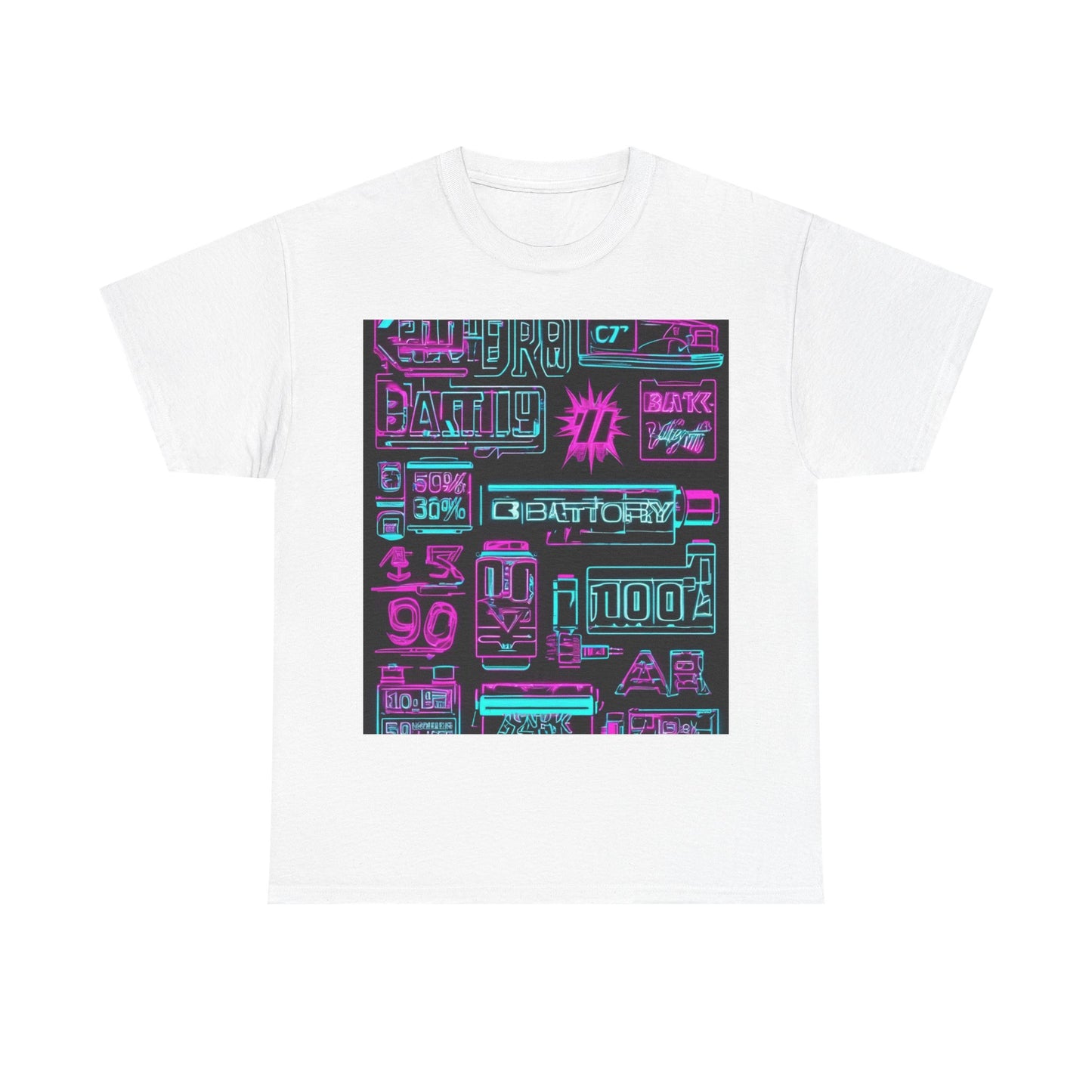 boostlete-rise-grind-type-battery-100-effort-split-blueprint-0205 — Unisex Heavy Cotton Tee (Gildan 5000)