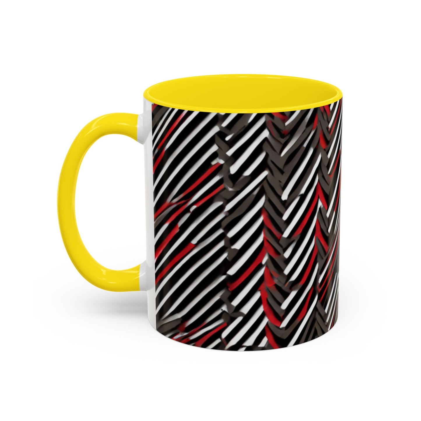 boostlete-field-day-pattern-diagonal-paper-0287 — Accent Mug 11oz/15oz