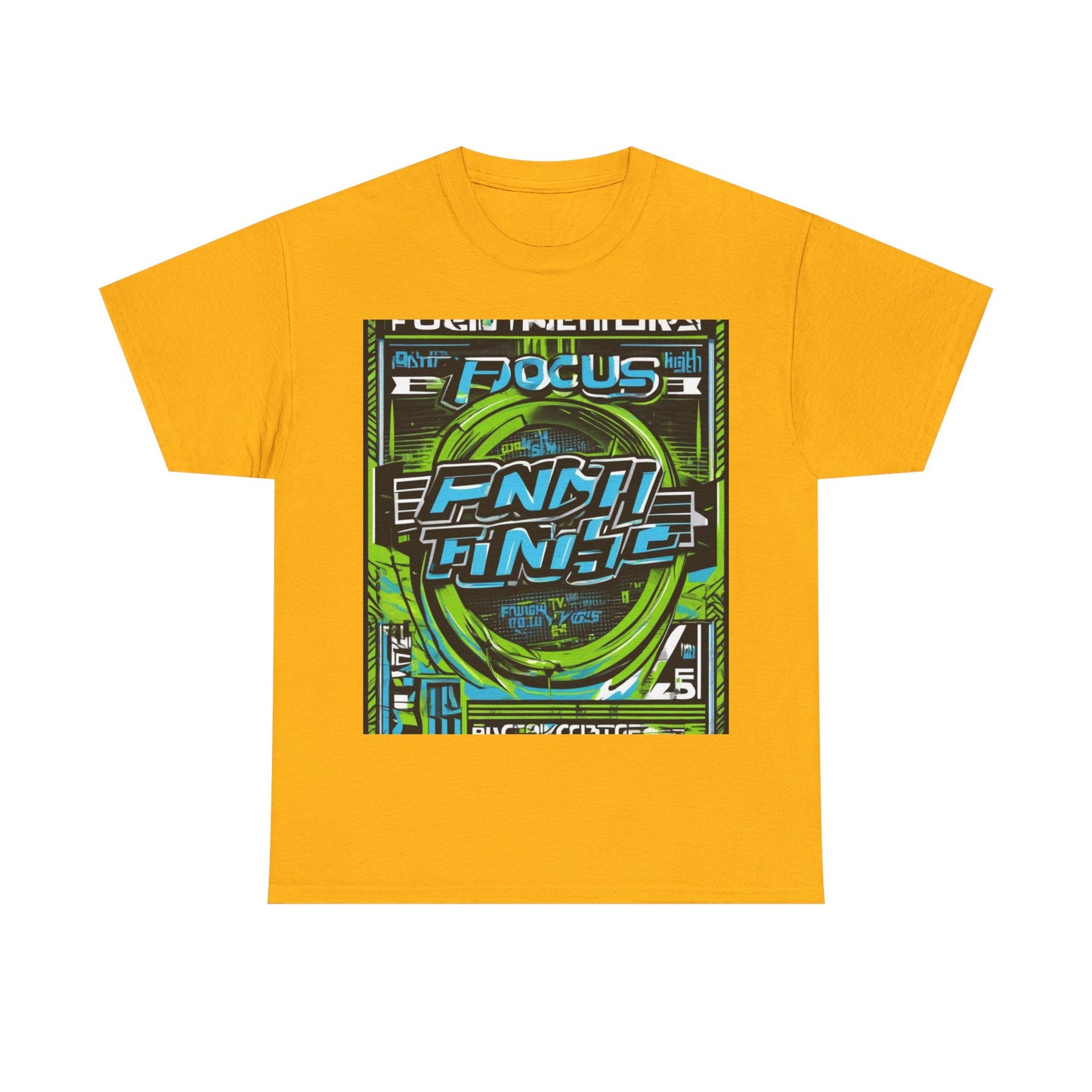 boostlete-iron-intent-type-focus-finish-big-retro-0177 — Unisex Heavy Cotton Tee (Gildan 5000)