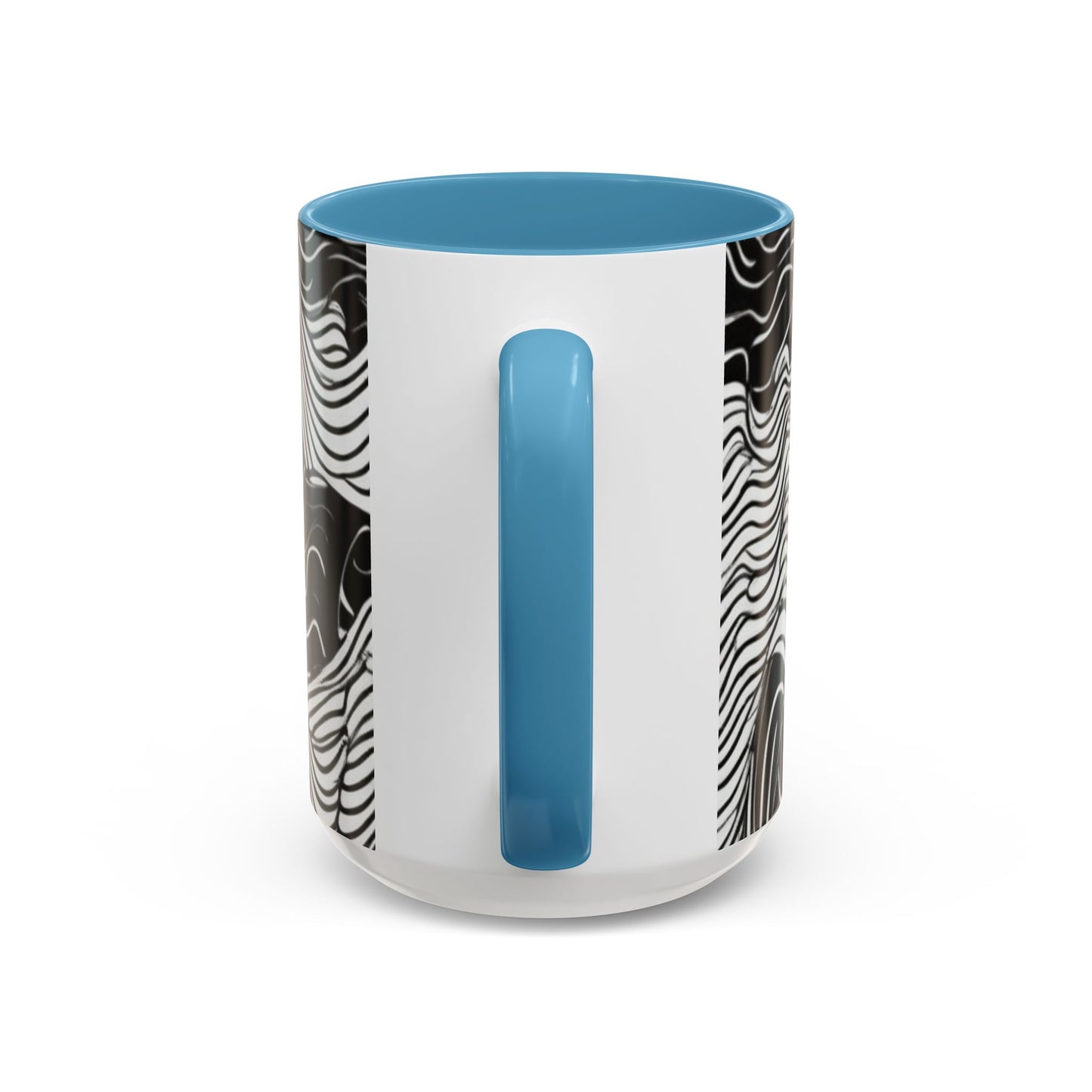 boostlete-field-day-pattern-topographic-line-art-0239 — Accent Mug 11oz/15oz