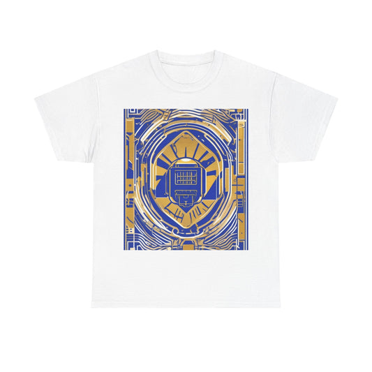 boostlete-mile-by-mile-icon-battery-motion-monoline-0002 — Unisex Heavy Cotton Tee (Gildan 5000)