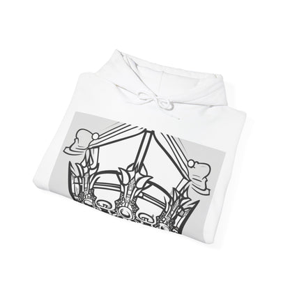 boostlete-quiet-power-icon-crown-outline-badge-0130 — Unisex Heavy Blend Hooded Sweatshirt (Gildan)