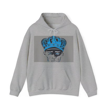 boostlete-am-crew-icon-crown-grainy-monoline-0022 — Unisex Heavy Blend Hooded Sweatshirt (Gildan)